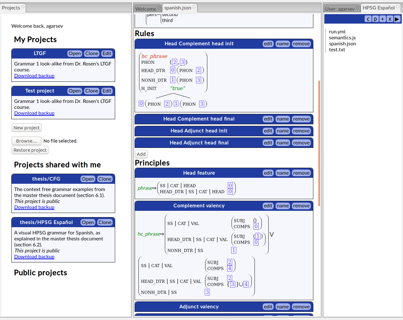 Demo screenshot of BOLDE